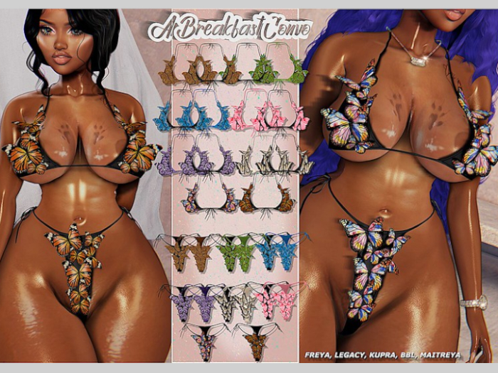 {ABC} Butterfly Effect Bikini Top FATPACK