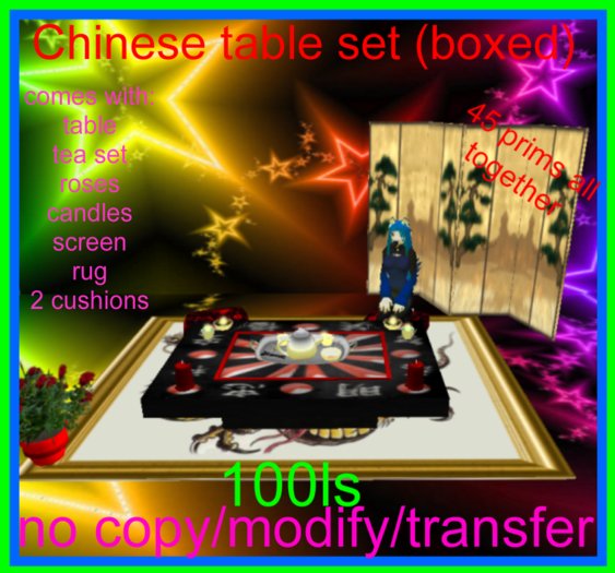 Chinese table set(boxed)