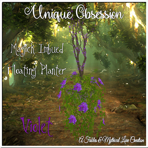 [UO]-Magic Imbued Floating Planter-Violet