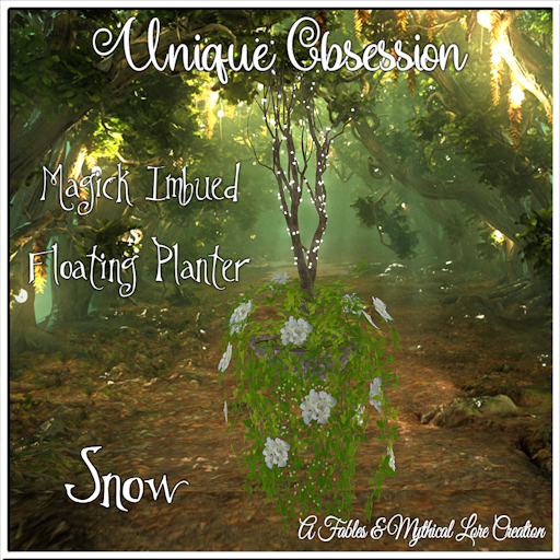[UO]-Magic Imbued Floating Planter-Snow