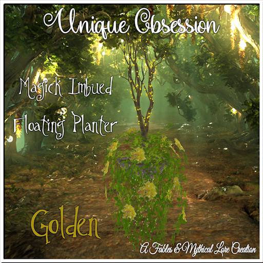 [UO]-Magic Imbued Floating Planter-Golden