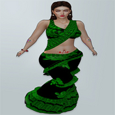 M Saree 38 L Green Thread Design