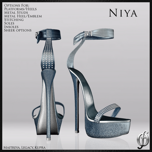 Felicity - Niya Stilettos (Slate) Shoes Platform High Heels Sandals Maitreya Legacy Kupra
