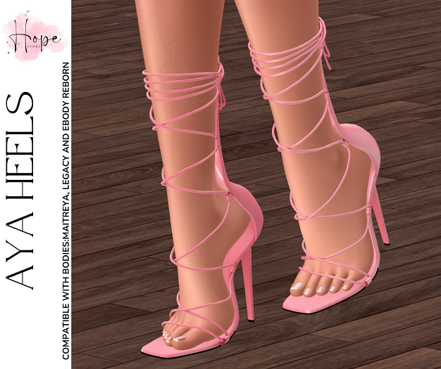 *HOPE STORE* AYA HEELS - ROSE
