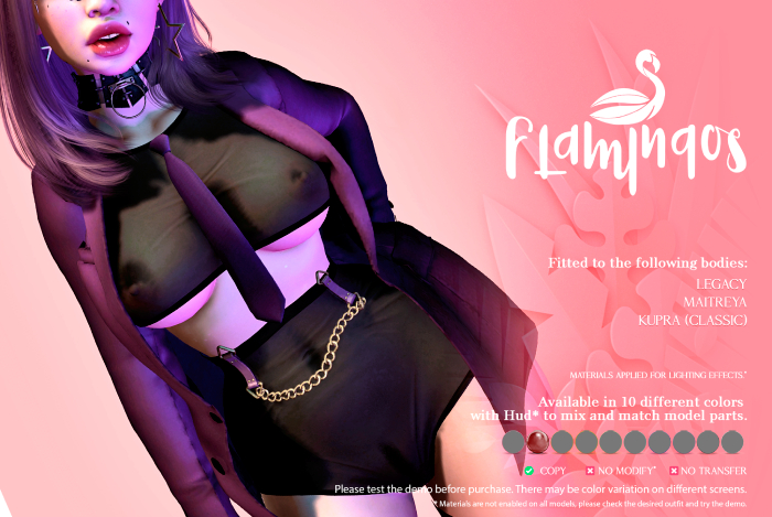 *Flamingos* Business Blazer - Red