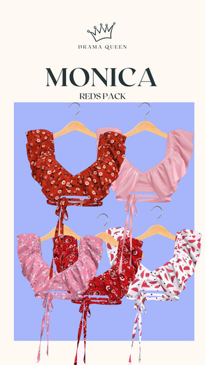 DRAMA QUEEN Monica Top Reds Pack (ADD)