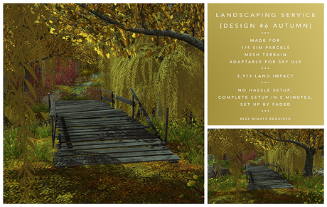 Second Life Marketplace - [F] Landscape 6 - Maple Hills - AUTUMN (1/4 Sim)