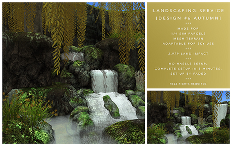 Second Life Marketplace - [F] Landscape 6 - Maple Hills - AUTUMN (1/4 Sim)