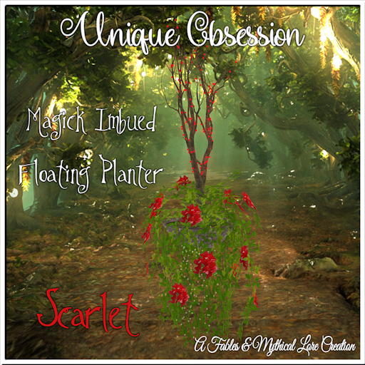 [UO]-Magic Imbued Floating Planter-Scarlet