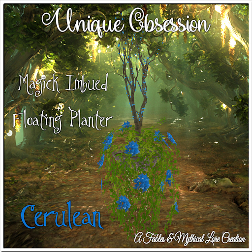 [UO]-Magic Imbued Floating Planter-Cerulean