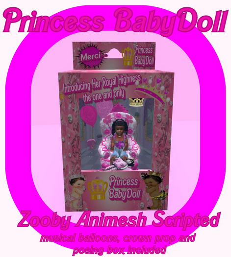 MERCI~PRINCESS BABYDOLL THRONE SET