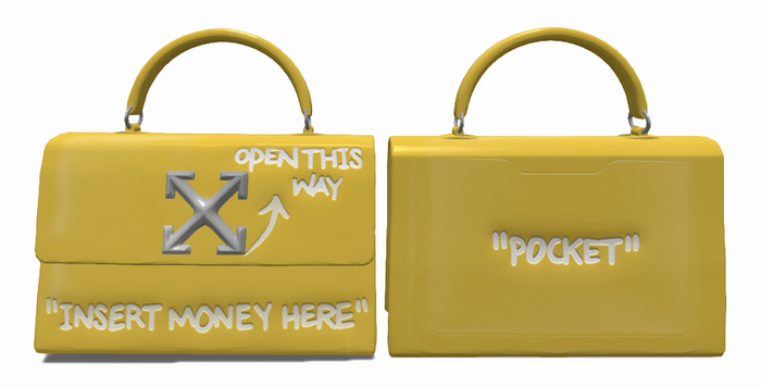 Hollyhood WHITE Bag - Yellow