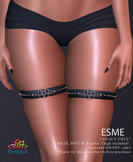 Second Life Marketplace - Esme Pentagram Harness ~ Legacy & Maze Second Life Marketplace - Esme Pentagram Harness ~ Legacy & Maze