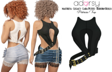 adorsy - Patricia Top Dark Black - Maitreya/Legacy/Lara Petite/Reborn-Rolls