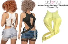 adorsy - Patricia Top Yellow - Maitreya/Legacy/Lara Petite/Reborn-Rolls