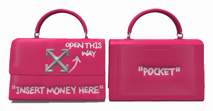 Hollyhood WHITE Bag - Pink