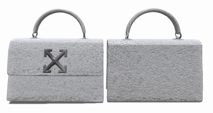 Hollyhood Furry WHITE Bag - White Fur