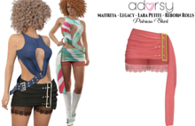 adorsy - Patricia Skirt Coral - Maitreya/Legacy/Lara Petite/Reborn-Rolls