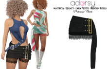 adorsy - Patricia Skirt Dark Black - Maitreya/Legacy/Lara Petite/Reborn-Rolls