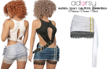 adorsy - Patricia Denim Skirt White - Maitreya/Legacy/Lara Petite/Reborn-Rolls