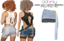 adorsy - Patricia Denim Skirt Faded - Maitreya/Legacy/Lara Petite/Reborn-Rolls