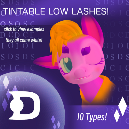 :DE: Pack of 10 Lower Eyelashes!