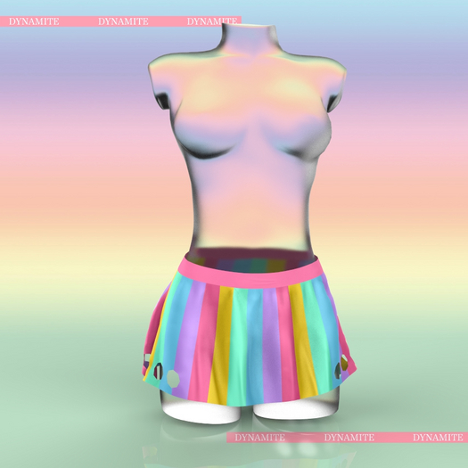 Rainbow Pastel Skirt