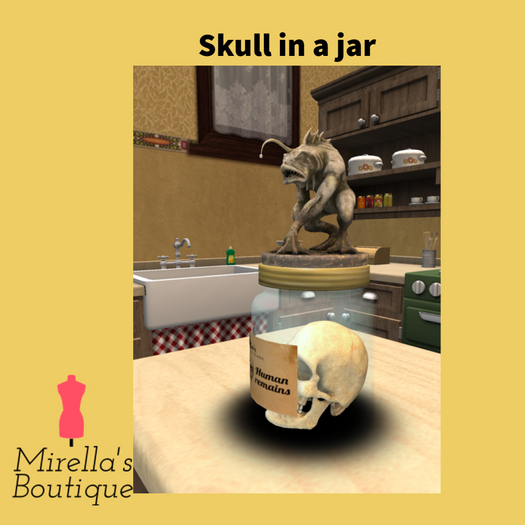 Skull in a jar