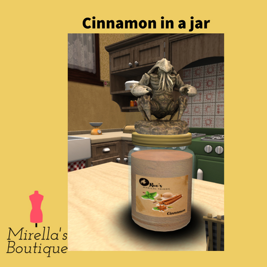 Cinnamon in a jar