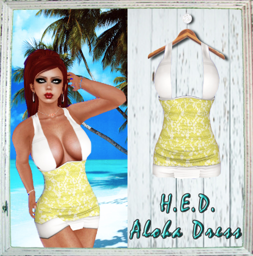 H.E.D. Robe Aloha Halter citron
