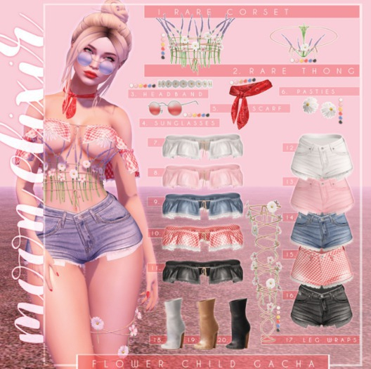 Moon Elixir - Flower Child - 09 - Lara - Top - Denim