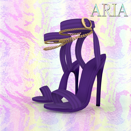 Purple Chain Heels