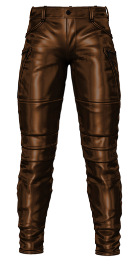 Animosity - Silas Leather Pants - Rust Latex 