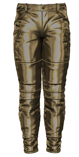 Animosity - Silas Leather Pants - LGold Latex 
