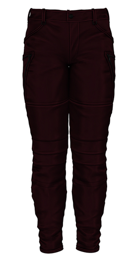 Animosity - Silas Leather Pants - Burgundy 