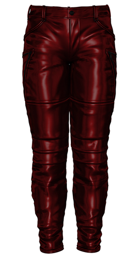 Animosity - Silas Leather Pants - Red Latex 