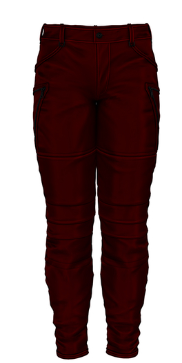 Animosity - Silas Leather Pants - Red  