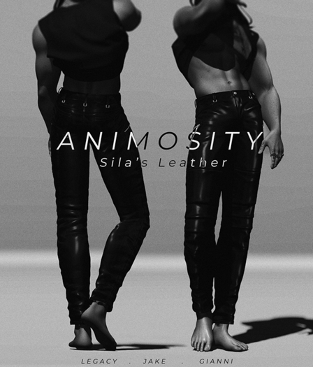 Animosity - Silas Leather Pants - Blue Latex 