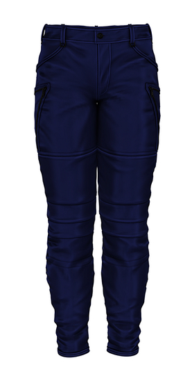 Animosity - Silas Leather Pants - Blue  