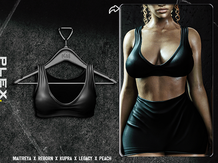 PLX. "Saira" Top // Black // 