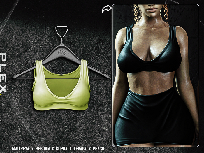 PLX. "Saira" Top // Chartreuse //