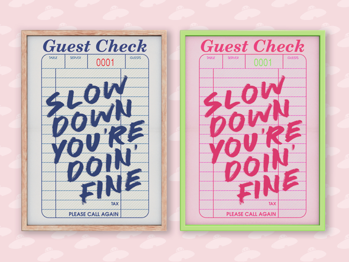Amalgam: Check, Please! Framed Print - Slow Down [add]