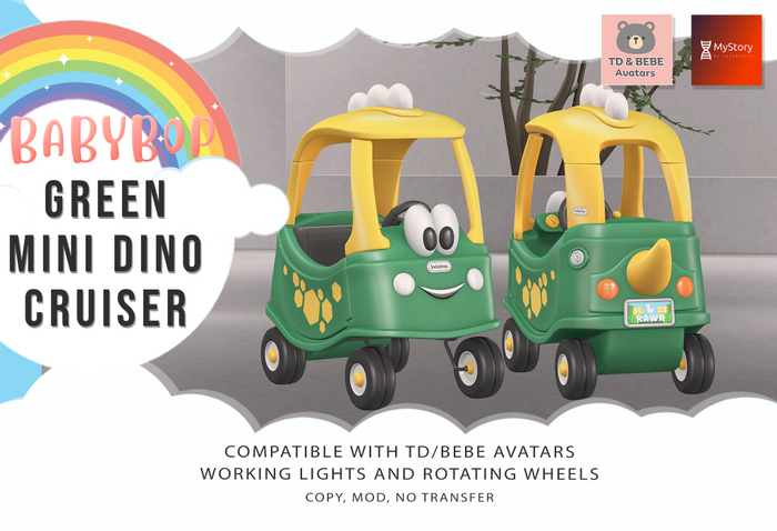 .:bb:. Mini Dino Cruiser - Green - TD/BEBE(MYSTORY) -