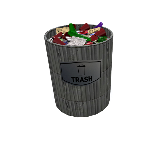 Metal Trash Can  2Li
