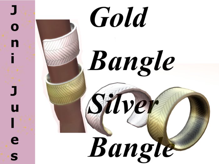 Gold  Bangle Silver Bangle