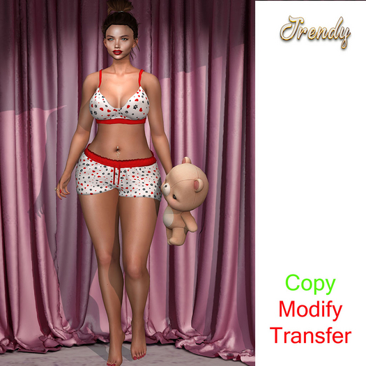 Jrendy Pajama HP Top&Short