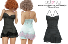 adorsy - Michie Dress Black - Maitreya/Legacy-Nerido/Lara Petite/Reborn-Juicy