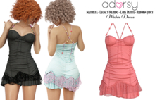 adorsy - Michie Dress Coral - Maitreya/Legacy-Nerido/Lara Petite/Reborn-Juicy