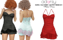 adorsy - Michie Dress Deep Red - Maitreya/Legacy-Nerido/Lara Petite/Reborn-Juicy