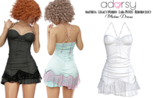 adorsy - Michie Dress White - Maitreya/Legacy-Nerido/Lara Petite/Reborn-Juicy